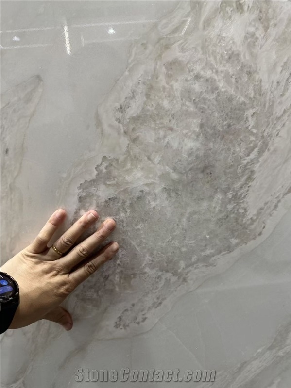 Namibia Aus White Polished Marble Slabs