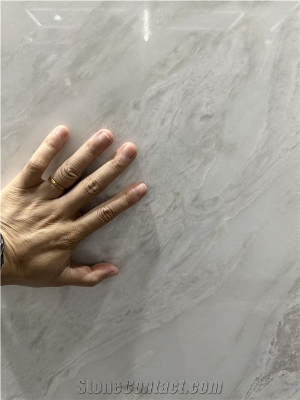 Namibia Aus White Polished Marble Slabs