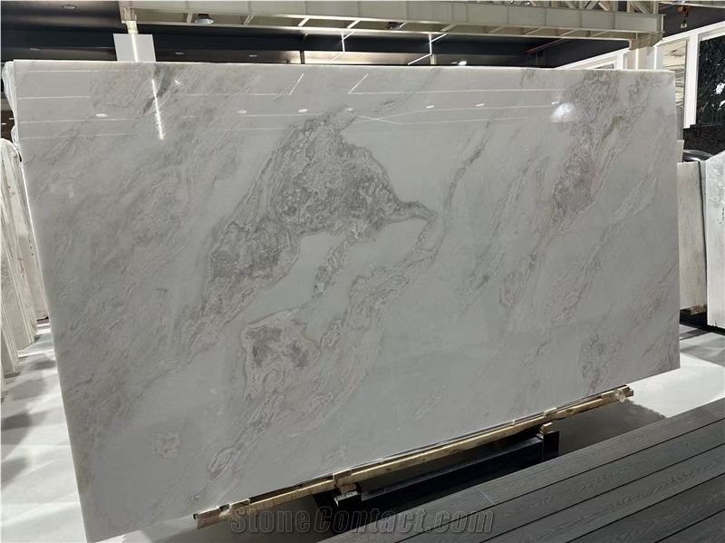 Namibia Aus White Polished Marble Slabs