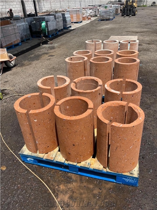 Naranja Cantera Stone Column Shafts
