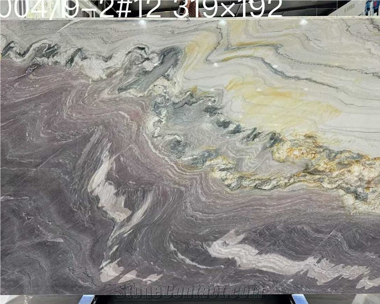 Natural Aquarella Quartzite Stone Slabs