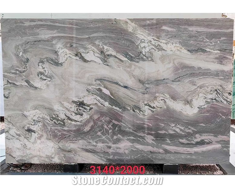 Natural Aquarella Quartzite Stone Slabs