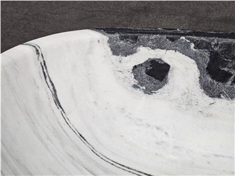 Panda White Marble Bathtub