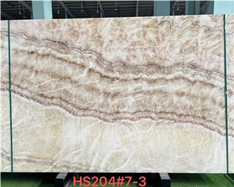 White Wooden Onyx Slabs