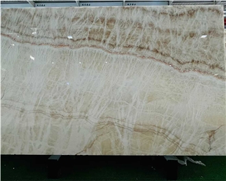 White Wooden Onyx Slabs