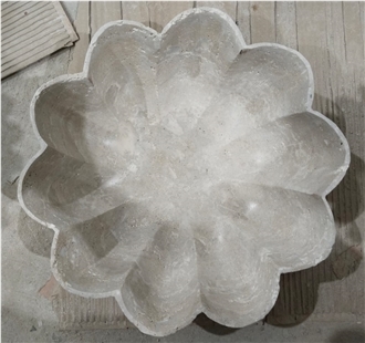 Travertine Carved Fancy Bowl Home Decor Products Travertine Carved Fancy Bowl Home Decor Products