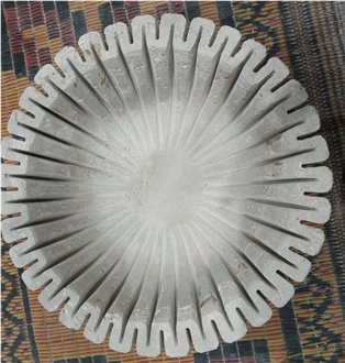 Travertine Carved Fancy Bowl Home Decor Products