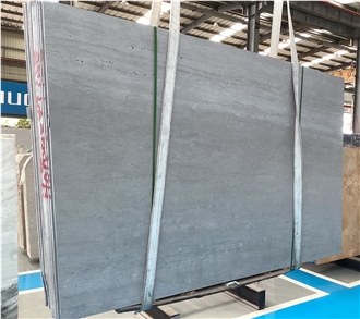 Alina Grey Travertine Slabs, Vein Cut