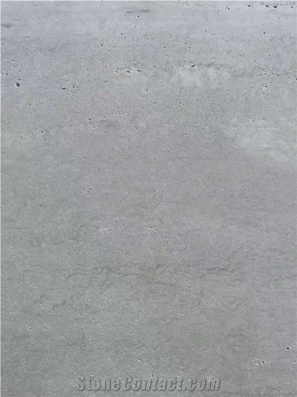 Alina Grey Travertine Slabs, Vein Cut