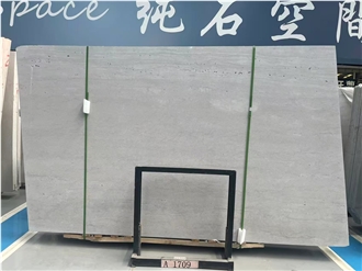 China Alina Grey Travertine Slabs Vein Cut