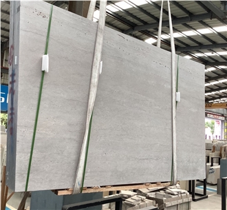 China Alina Grey Travertine Slabs Vein Cut
