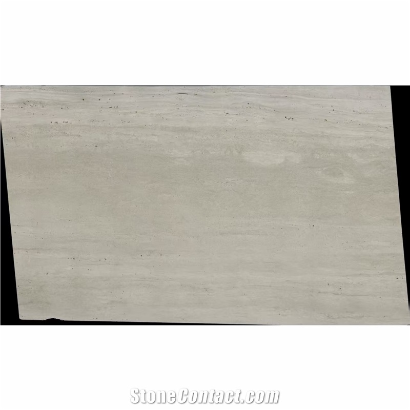 China Alina Grey Travertine Slabs Vein Cut