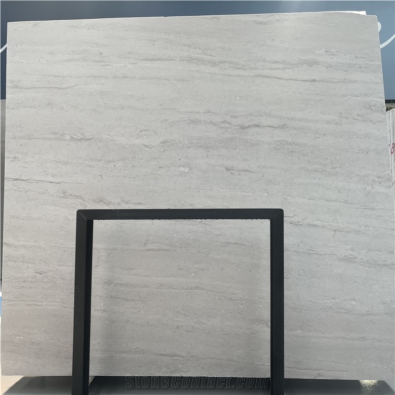 Chinese Grey Travertino Alina  Honed   Slabs,Vein Cut T18