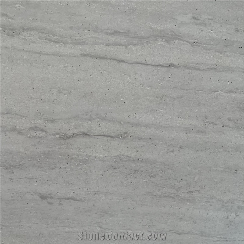 Chinese Grey Travertino Alina  Honed   Slabs,Vein Cut T18