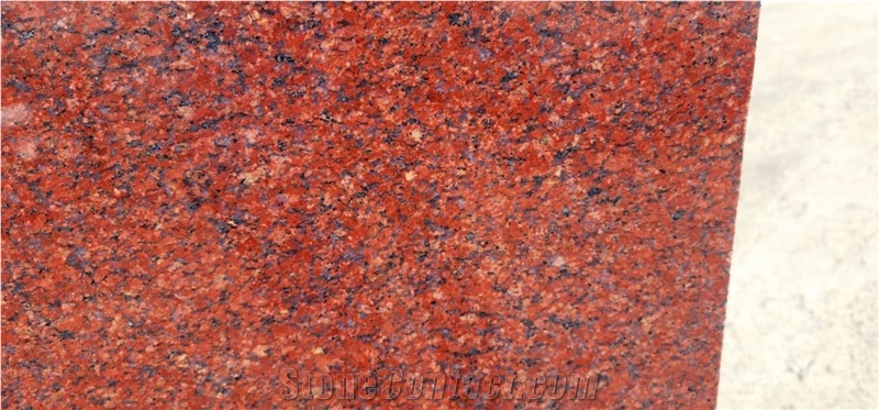 Jhansi Red Granite Polished Tile Slabs
