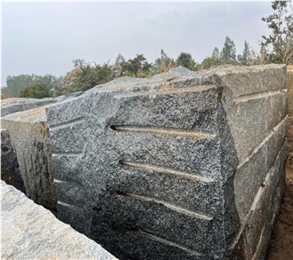 Royal Black Granite Rough Blocks