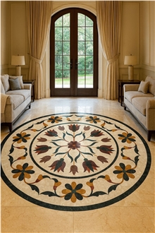 Inlay Marble Floor Medallion