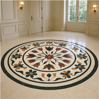 Inlay Marble Floor Medallion