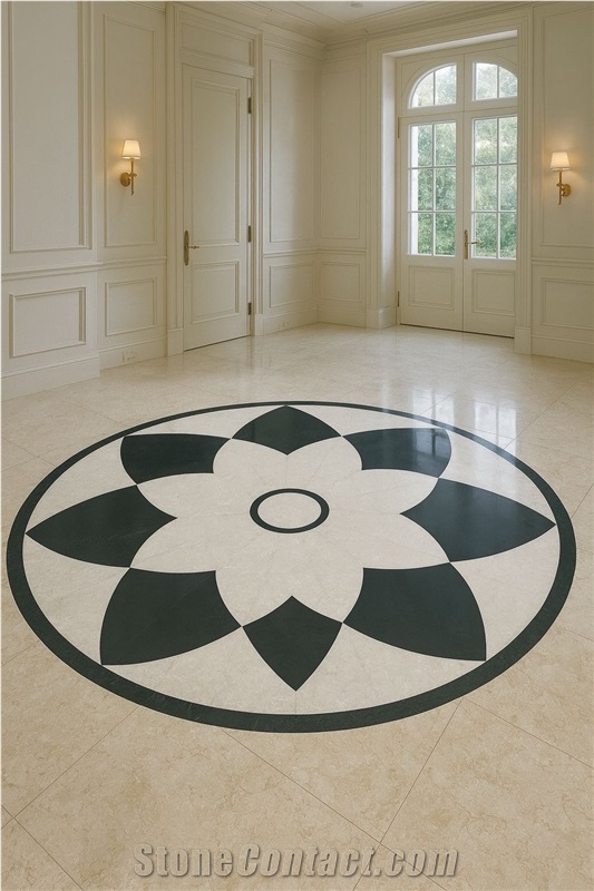 Inlay Marble Floor Medallion