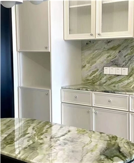 Irish Ice Jade Wild Green Marble Slabs, Floor And Wall  Tiles