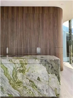 Irish Ice Jade Wild Green Marble Slabs, Floor And Wall  Tiles