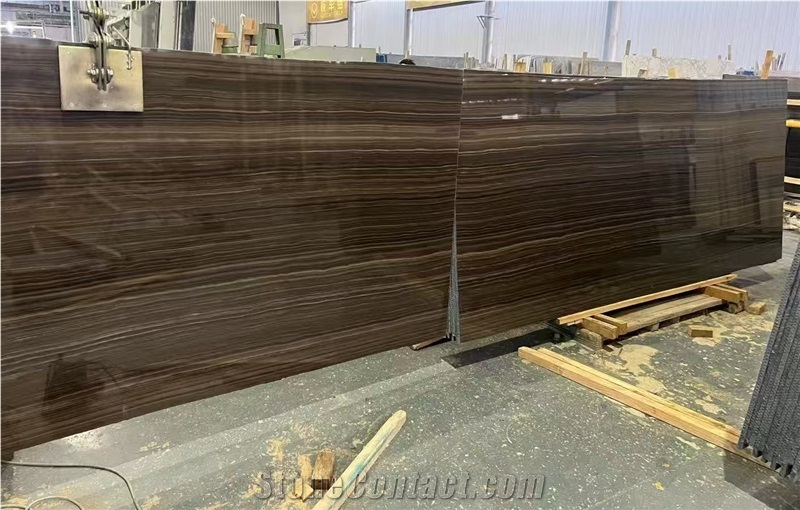 Tobacco Brown Obama Wood Marble Slabs