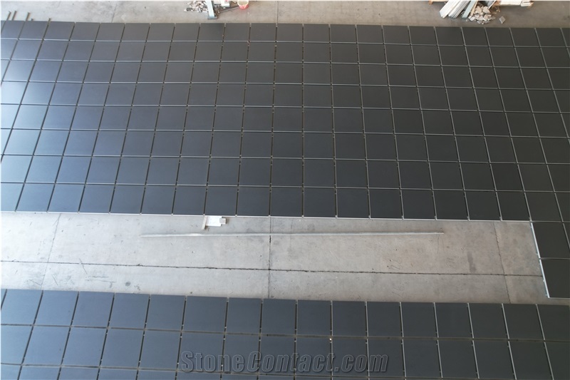 Zimbabwe Black Granite Wall And Floor Tiles 600X600 / 800X800