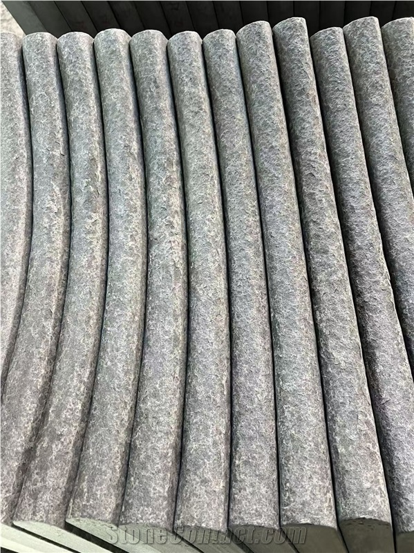G684 Black Granite Flamed Wall Coping Tiles - China Black Granite Wall Parapets Custom Cut