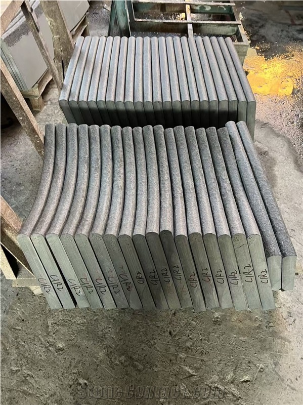 G684 Black Granite Flamed Wall Coping Tiles - China Black Granite Wall Parapets Custom Cut