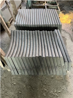 G684 Black Granite Flamed Wall Coping Tiles - China Black Granite Wall Parapets Custom Cut