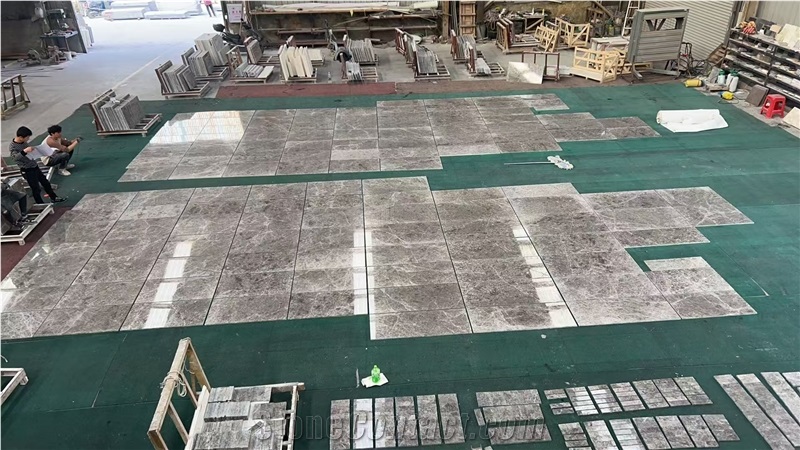 Tundra Grey Marble Slabs Polished
