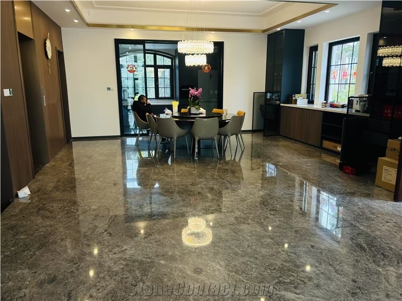 Tundra Grey Marble Slabs Polished
