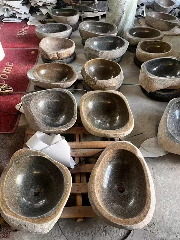 China Calacatta Viola Marble Oval Design Wash Basins