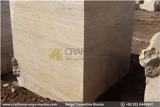 Light Beige Classic Travertine Blocks