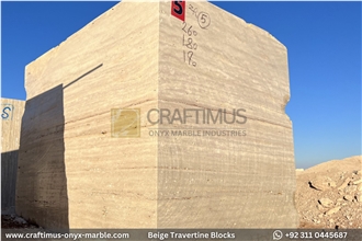 Light Beige Classic Travertine Blocks