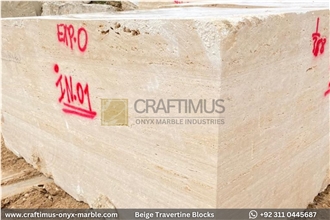 Light Beige Classic Travertine Blocks