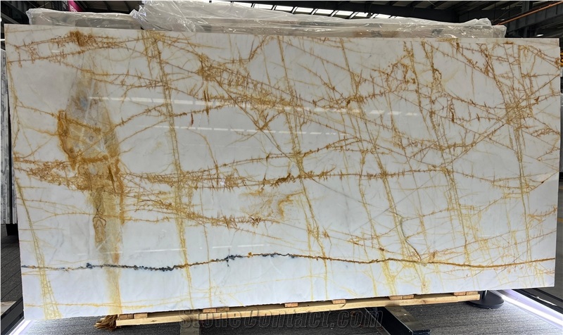Golden Spider Marble Slabs
