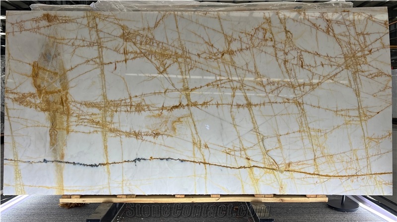 Golden Spider Marble Slabs