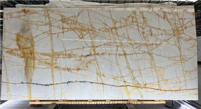 Golden Spider Marble Slabs