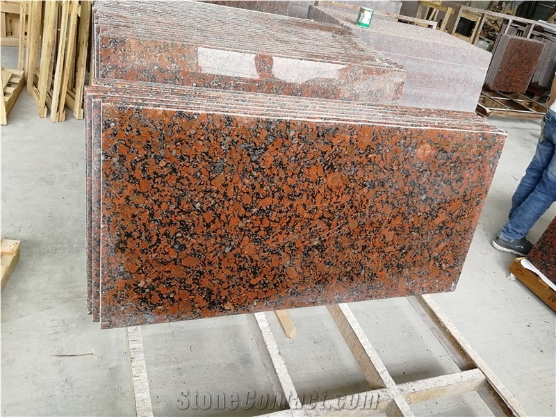Ukraine Rosso Santiago - Santiago Red Granite Small Slabs