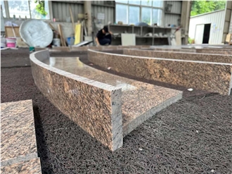 Giallo California Granite Stair Treads & Risers