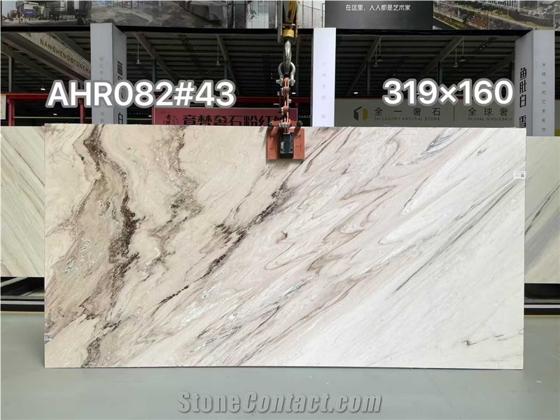 Palissandro White Marble Slab Tiles