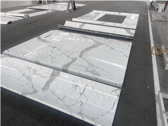 Calacatta White Marble Arched Wall Tiles