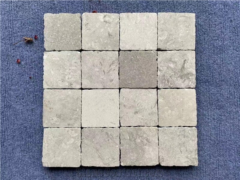Champagne Gray Limestone  Cube Stone