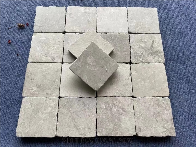 Champagne Gray Limestone  Cube Stone