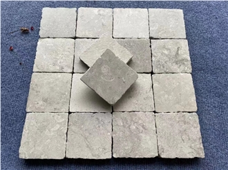 Champagne Gray Limestone  Cube Stone