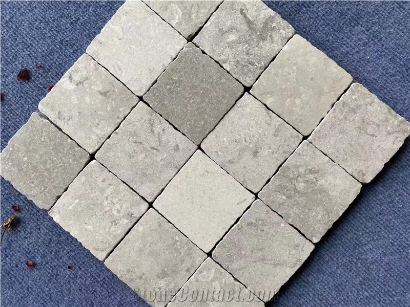 Champagne Gray Limestone  Cube Stone