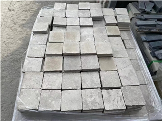 Champagne Gray Limestone  Cube Stone