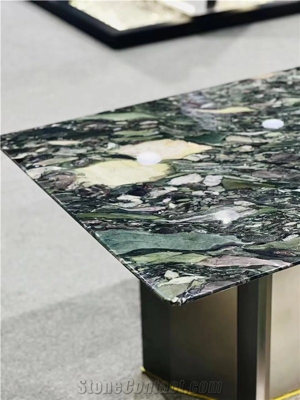 Four Seasons Green Marble Slab Tiles