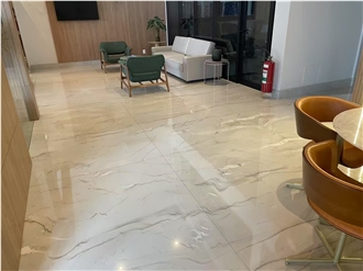 Brazil Cristal Bay Quartzite Slab Snowflake White Tiles